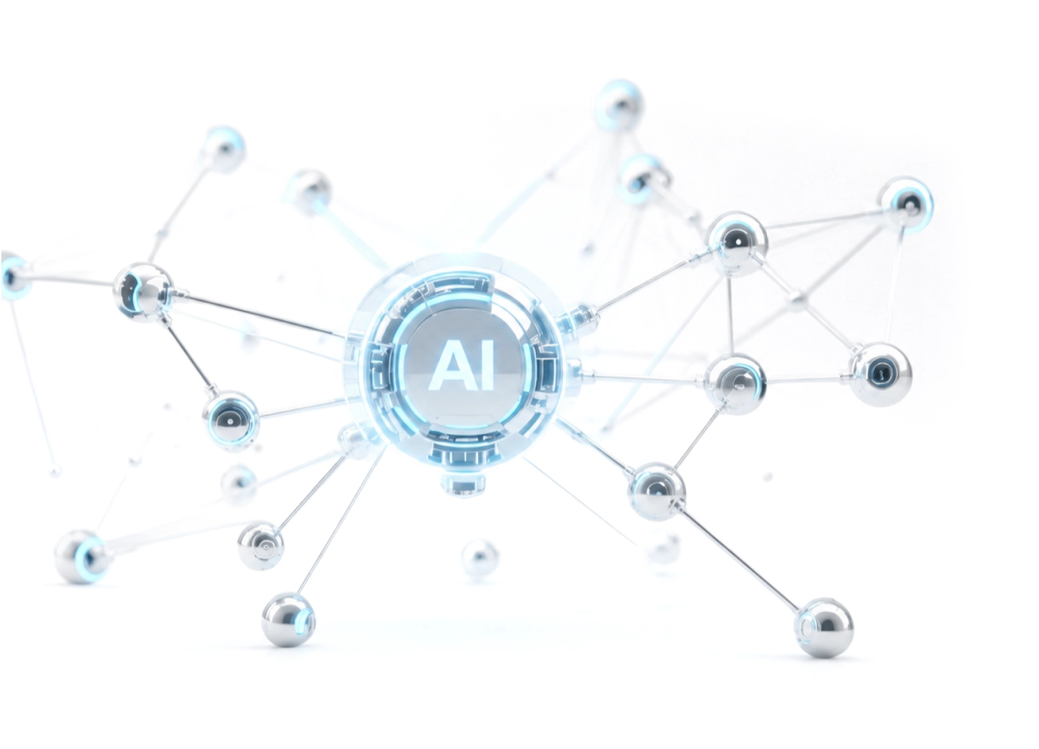 AI agentic network illustration
