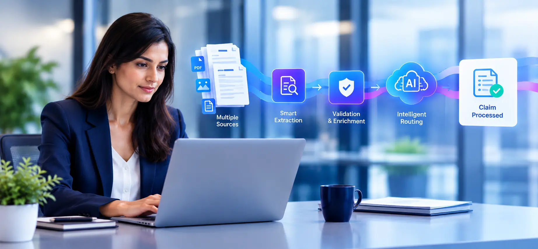 How can claims modernization improve the first steps of a claim?